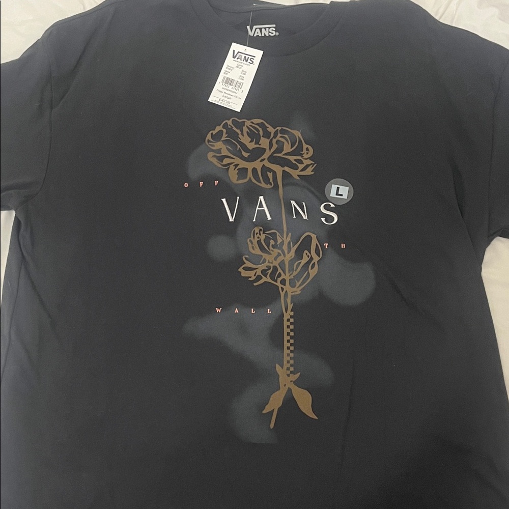 Vans Black Floral Graphic Tee